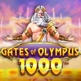 Slots logo of Gates of Olympus 1000 from Pragmatic Play at Casino Days