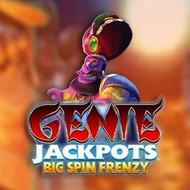 Genie Jackpots: Big Spin Frenzy slot logo by Blueprint Gaming at Casino Days