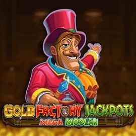 Gold Factory Jackpots Mega Moolah logo by Aurum Signature Studios at Casino Days