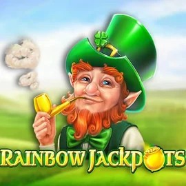 Rainbow Jackpots online game logo by Red Tiger Gaming on casino-days.co